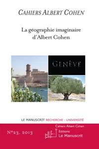 Cahiers Albert Cohen N°23_cover