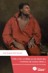 1789-1792. Le débat sur les droits des "hommes de couleur libres"_cover