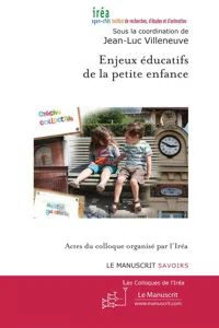 Enjeux éducatifs de la petite enfance_cover