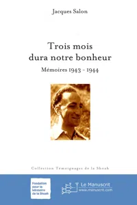 Trois mois dura notre bonheur_cover