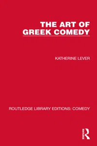 The Art of Greek Comedy_cover