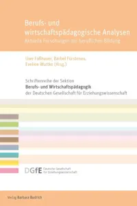 Berufs- und wirtschaftspädagogische Analysen_cover