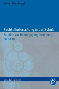 Fachkulturforschung in der Schule_cover