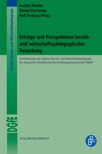 Erträge und Perspektiven berufs- und wirtschaftspädagogischer Forschung_cover