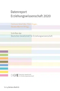 Datenreport Erziehungswissenschaft 2020_cover