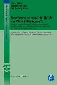 Forschungserträge aus der Berufs- und Wirtschaftspädagogik_cover