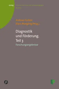 Diagnostik und Förderung. Teil 3_cover