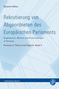 Rekrutierung von Abgeordneten des Europäischen Parlaments_cover