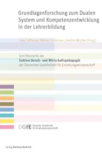 Grundlagenforschung zum Dualen System und Kompetenzentwicklung in der Lehrerbildung_cover