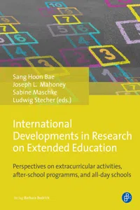 International Developments in Research on Extended Education_cover