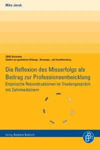 Die Reflexion des Misserfolgs als Beitrag zur Professionsentwicklung_cover