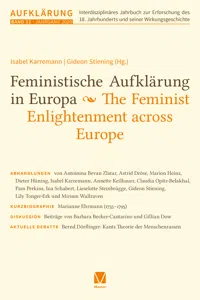 Feministische Aufklärung in Europa / The Feminist Enlightenment across Europe_cover