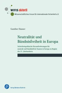 Neutralität und Bündnisfreiheit in Europa_cover