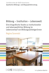 Bildung – Institution – Lebenswelt_cover