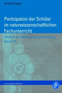 Partizipation der Schüler im naturwissenschaftlichen Fachunterricht_cover