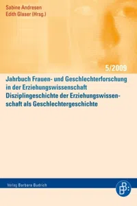 Disziplingeschichte der Erziehungswissenschaft als Geschlechtergeschichte_cover