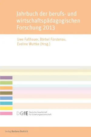 Jahrbuch der berufs- und wirtschaftspädagogischen Forschung 2013