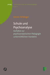 Schule und Psychoanalyse_cover