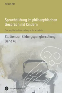 Sprachbildung im philosophischen Gespräch mit Kindern_cover