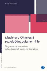 Macht und Ohnmacht sozialpädagogischer Hilfe_cover