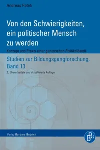 Von den Schwierigkeiten, ein politischer Mensch zu werden_cover