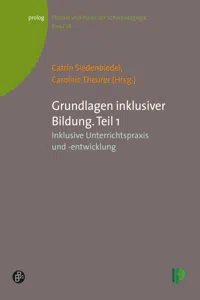 Grundlagen inklusiver Bildung. Teil 1_cover