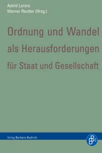 Ordnung und Wandel als Herausforderungen für Staat und Gesellschaft_cover