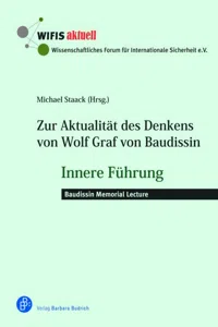 Zur Aktualität des Denkens von Wolf Graf von Baudissin_cover