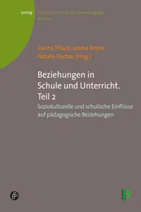 Beziehungen in Schule und Unterricht. Teil 2_cover