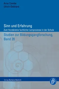 Sinn und Erfahrung_cover