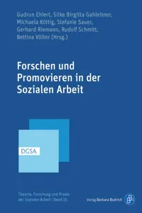 Forschen und Promovieren in der Sozialen Arbeit_cover