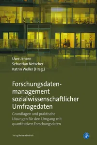 Forschungsdatenmanagement sozialwissenschaftlicher Umfragedaten_cover