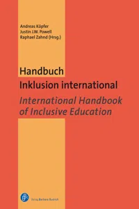 Handbuch Inklusion international / International Handbook of Inclusive Education_cover