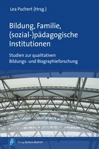 Bildung, Familiepädagogische Institutionen_cover
