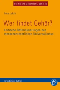 Wer findet Gehör? Kritische Reformulierungen des menschenrechtlichen Universalismus_cover