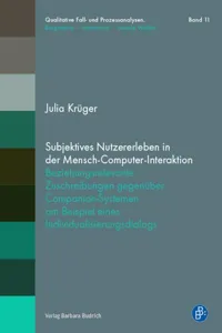 Subjektives Nutzererleben in der Mensch-Computer-Interaktion_cover