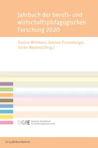 Jahrbuch der berufs- und wirtschaftspädagogischen Forschung 2020_cover