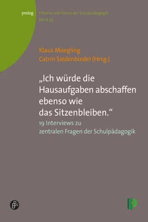 "Ich würde die Hausaufgaben abschaffen ebenso wie das Sitzenbleiben."