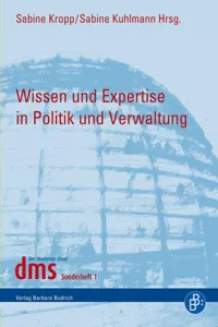 Wissen und Expertise in Politik und Verwaltung_cover