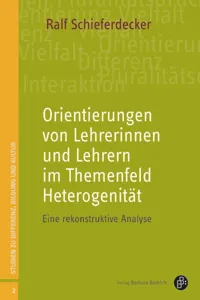 Orientierungen von Lehrerinnen und Lehrern im Themenfeld Heterogenität_cover