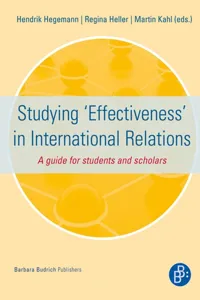 Studying 'Effectiveness' in International Relations_cover