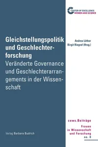 Gleichstellungspolitik und Geschlechterforschung_cover