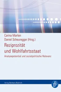 Reziprozität und Wohlfahrtsstaat_cover