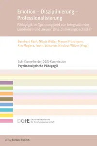 Emotion – Disziplinierung – Professionalisierung_cover