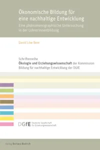 Ökonomische Bildung für eine nachhaltige Entwicklung_cover