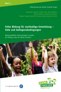 Frühe Bildung für nachhaltige Entwicklung – Ziele und Gelingensbedingungen_cover