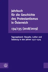 Jahrbuch für die Geschichte des Protestantismus in Österreich 134/135_cover