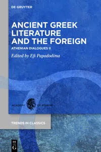 Ancient Greek Literature and the Foreign_cover
