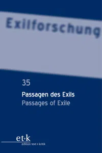 Passagen des Exils / Passages of Exile_cover