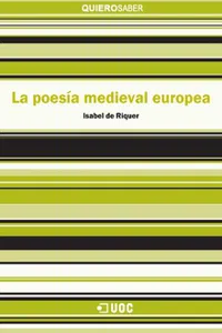 La poesía medieval europea_cover